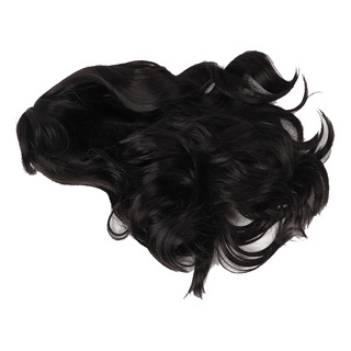 Peruca Feminina Preta Longa Encaracolada, Comprimento Médio, Peruca Feminina Preta Longa Encaracolada, Comprimento Médio,