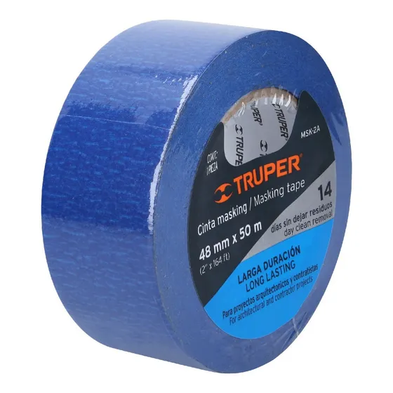 Cinta Masking Tape Azul De 2' X 50 M, Truper