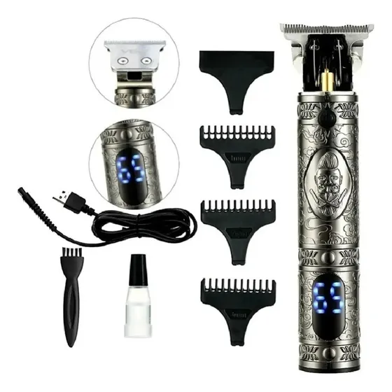 Maquina Inalambrica Cortadora Diseño + Accesorios Barberia