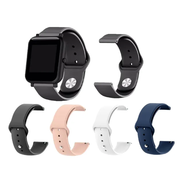 01 Pulseira Silicone 20mm P68/p70/p80/t80/amazfit Gts, Bip