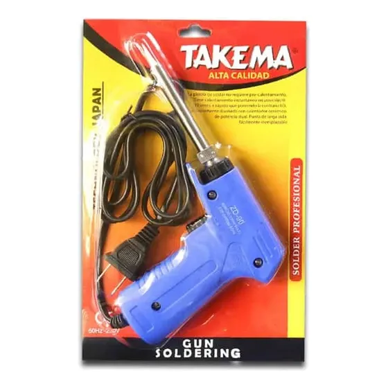 Cautin Tipo Pistola Punta De Plata 30w/130w Zd-90 Takema