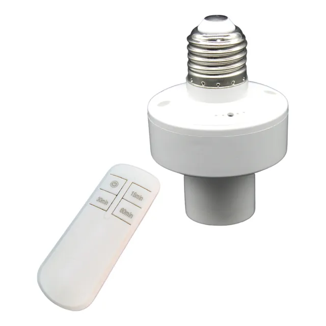 Soquet A Control Remoto Entrada Normal Soket Focos Color Blanco