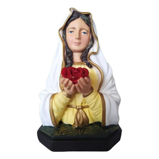 Imagem De Nossa Senhora Da Rosa Mistica 20 Cm Estatua Busto Imagem De Nossa Senhora Da Rosa Mistica 20 Cm Estatua Busto