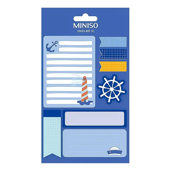 Navy Blue Notas Adhesivas7*30h