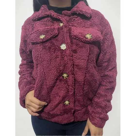 Chaqueta Teddy Forrada Con Polar 