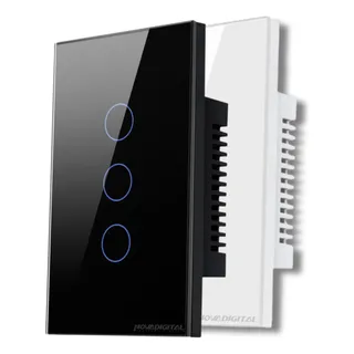 Interruptor Wifi Inteligente 3 BotÔes Smart Touch Alexa Interruptor Wifi Inteligente 3 BotÔes Smart Touch Alexa
