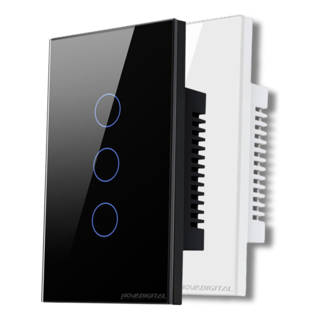 Interruptor Wifi Inteligente 3 BotÔes Smart Touch Alexa Interruptor Wifi Inteligente 3 BotÔes Smart Touch Alexa