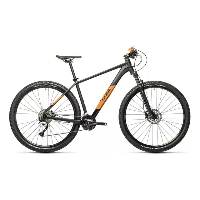 Bicicleta mountain bike Cube Hardtail Aim SL 2021 R29 tamaño del cuadro L color negro/naranja