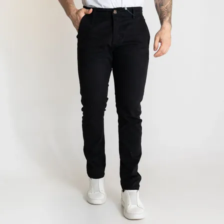 Calça Masculina Ralph Lauren Masculina Sarja Preta