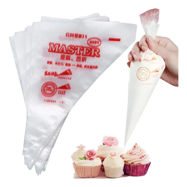 Bolsas De Repostería Desechables De 100 Unidades Tamaño L
