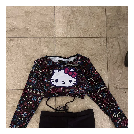 Traje De Baño Hello Kitty Shein Importado Xs 14-16
