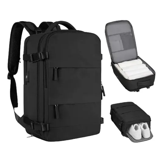 Mochila Viaje Carry On Viral Usb Notebook Expandible Calzado