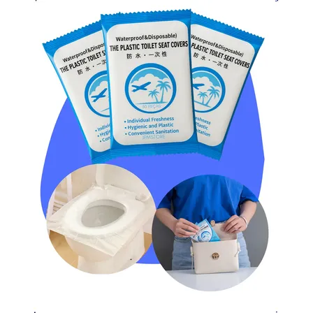 Kit 50 Protetor Assento Vaso Sanitário Descartável Plástico Branco Lisa