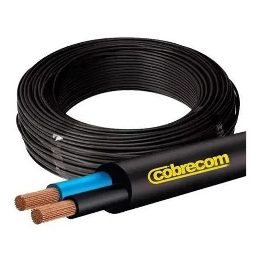 Cabo Fio Pp 2 X 6mm 100 Metros Sil / Cobrecom Cor da cobertura Preto