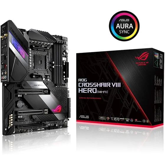 Asus Rog X570 Crosshair Viii Hero Wi-fi Atx Pcie 4.0 Wifi 6