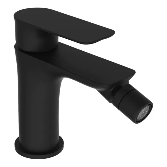 Griferia Baño Monocomando Frontal Bidet C/t Blaster Negro