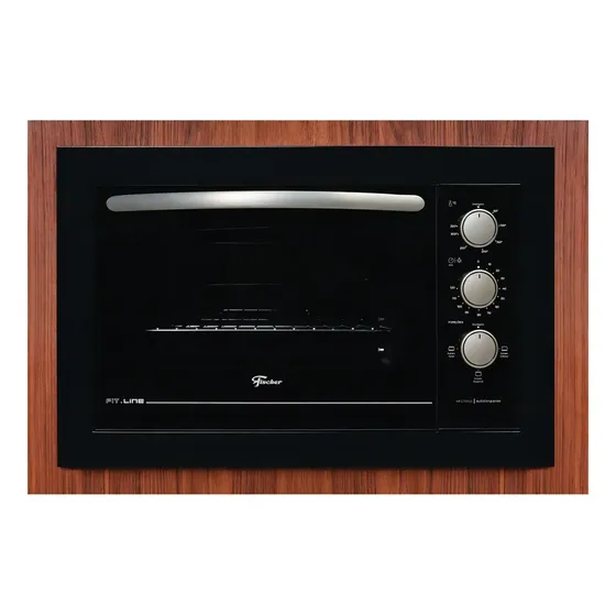 Forno Elétrico De Embutir Fischer 48 Litros, Fit Line, 34493 Cor Preto Autolimpante