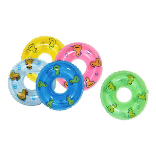 5 Piezas Escala 1:12 Anillos De Natación De Pvc En 5 Piezas Escala 1:12 Anillos De Natación De Pvc En