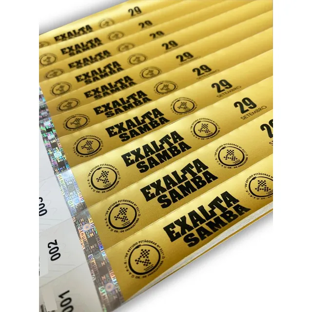 Pulseira De Identificação Personalizada - Nylon  Kit 1000un