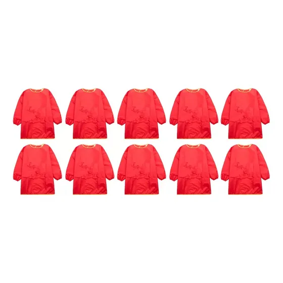 10pcs Niños Arte Delantal Pintura Babero Bata Ropa