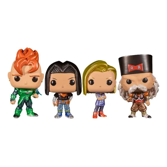 Funko Pop Dragon Ball Z - 4 Pack Androide 16 17 18 Dr Gero