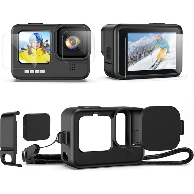 Funda De Silicona Para Gopro Hero 11/10/9 Black + Accesorios