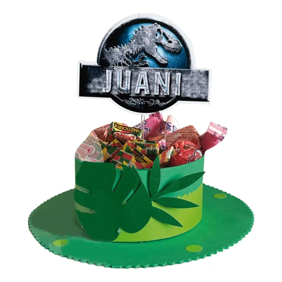 Caramelera Centro De Mesa Souvenir Jurassic Park Dinosaurios