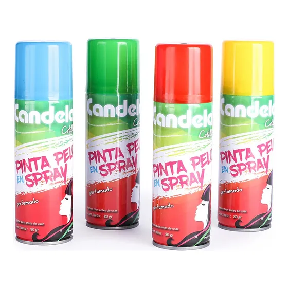 Pinta Pelo Pintura Lavable Varios Colores A Eleccion Aerosol