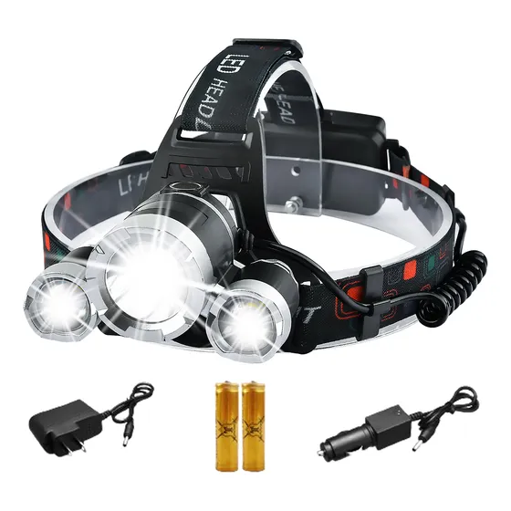 Lampara Cabeza Linterna Led Minera Minero Recargable Lámpara