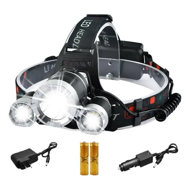 Lampara Cabeza Linterna Led Minera Minero Recargable Lámpara