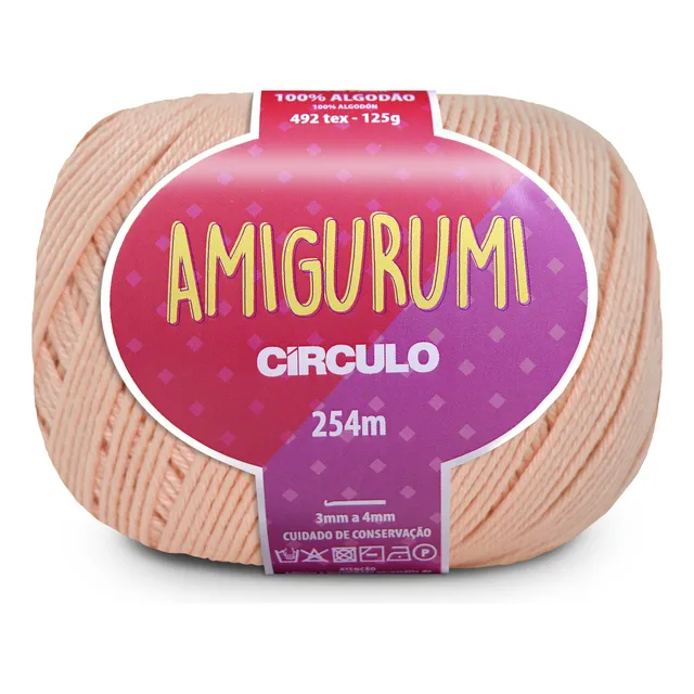 Fio Amigurumi Novelo Círculo 254m - Escolha Sua Cor - Crochê