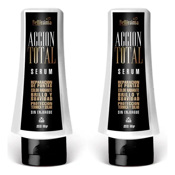 Kit Serum Accion Total Bellissima Restaurador Capilar 60g X2