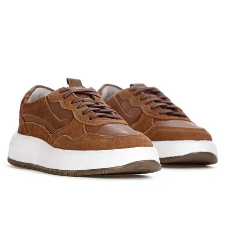 Tênis Democrata Feminino Couro Camurça Moderno Elegante