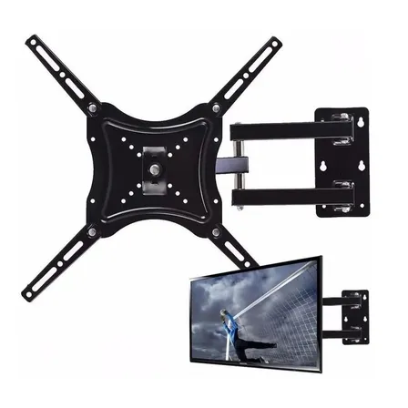 Soporte Tv Con Brazo De Acero 180º 32 A 55 Pulgadas Color Negro-030009 C
