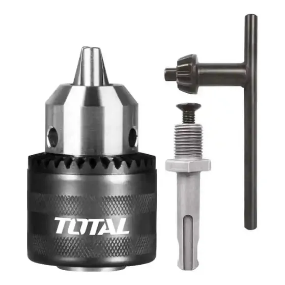 Mandril Para Taladro De 1/2 Con Llave Y Adaptador Sds Total 
