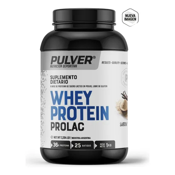 Suplemento en polvo Pulver Prolac Proteínas sabor vainilla x 1kg