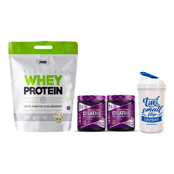 Whey Protein X 3kg + Creatina X 1 Kg + Vaso - Star Nutrition