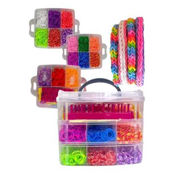 Kit De Bandas De Goma Gomitas Elasticas Para Armar Pulceras