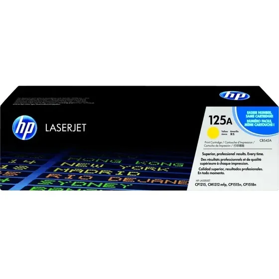 Tóner Hp Cb542a Original Color 800g Para Cp1215/1515/1518