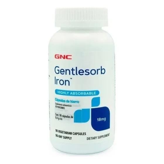 Gnc Gentlesorb Hierro, 90 Cápsulas