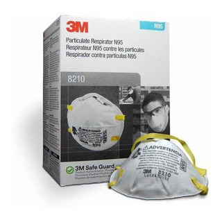 Cubrebocas Mascarilla Respirador 3m 8210 N95 (caja) Cubrebocas Mascarilla Respirador 3m 8210 N95 (caja)