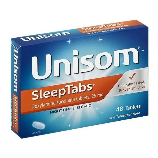 Sleeptabs Unisom Doxilamina Succinato Tabletas 48ct.