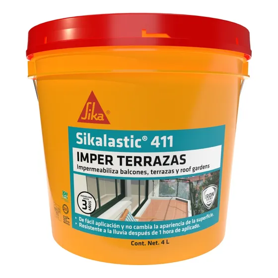 Sika Impermeabilizante Balcones Terrazas Sikalastic 411 4lts