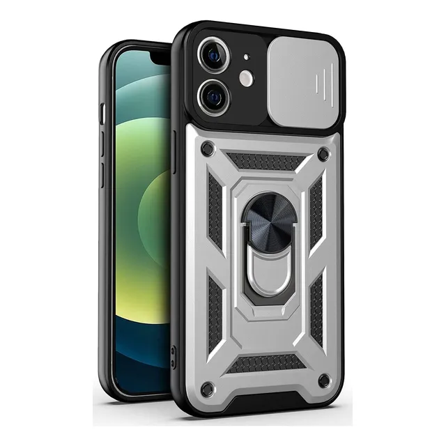 Carcasa Antigolpe Para iPhone (varios) Cubre Cámara Anillo