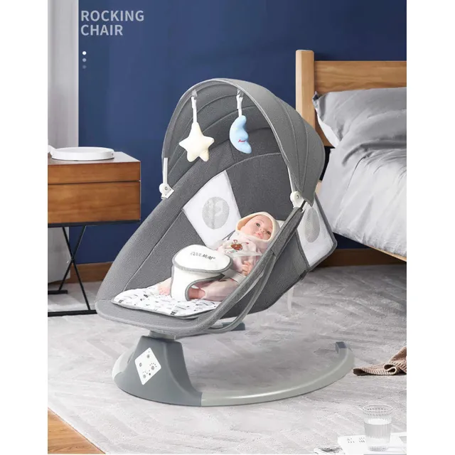 Balancín Mecedora Electrica Bebés Con Bluetooth Graduable