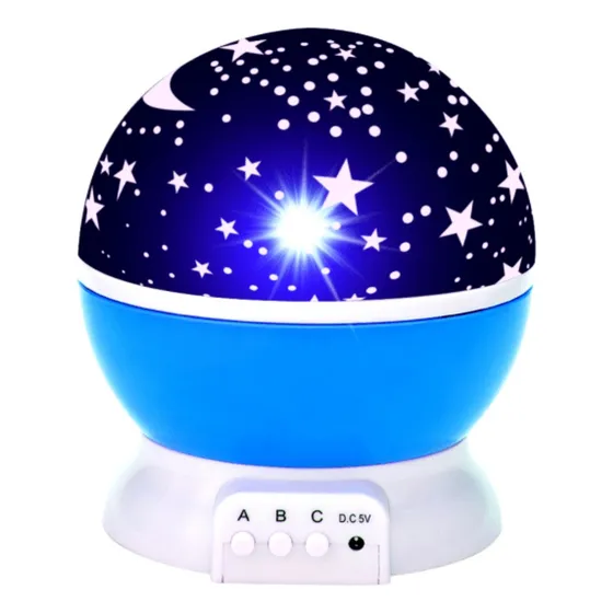 Lámpara Veladora Proyector Led Estrellas Usb Mesa Techo