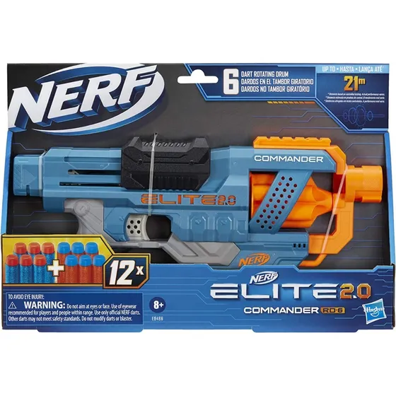 Lança Dardos Nerf Elite 2.0 Commander Rd-6 - Hasbro
