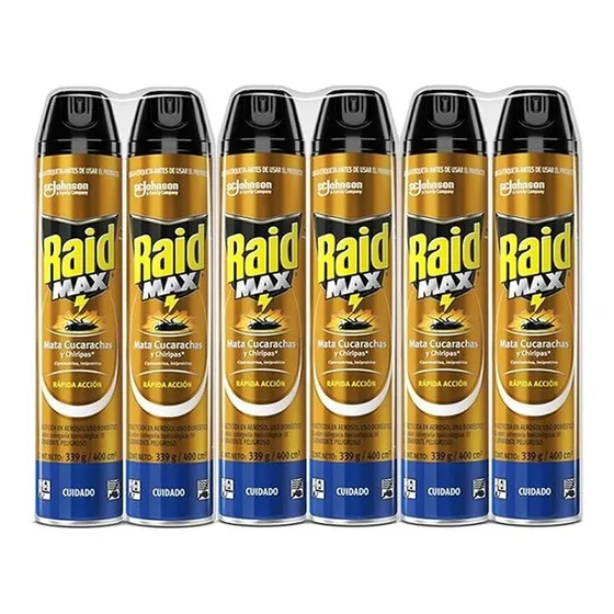 Mata Cucarachas Rastreros Raid X 6 Und