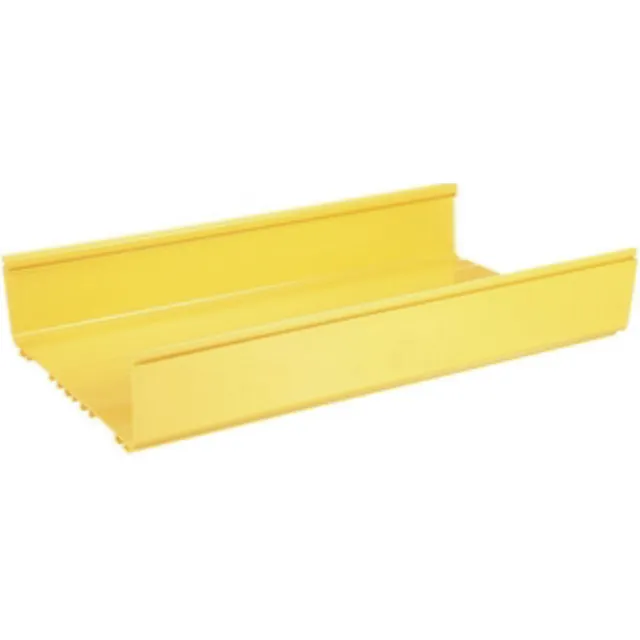 Canaleta Fiberrunner 12x4, De Pvc Rígido, Color Amarillo,