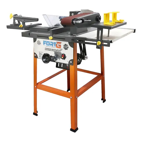 Serra Circular De Bancada Multifunção 110v 1500w Fortg Fg008 110/127v